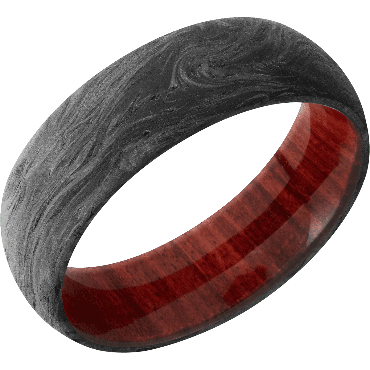 Forged Carbon Fiber + None Finish + Red Heart - Image 2