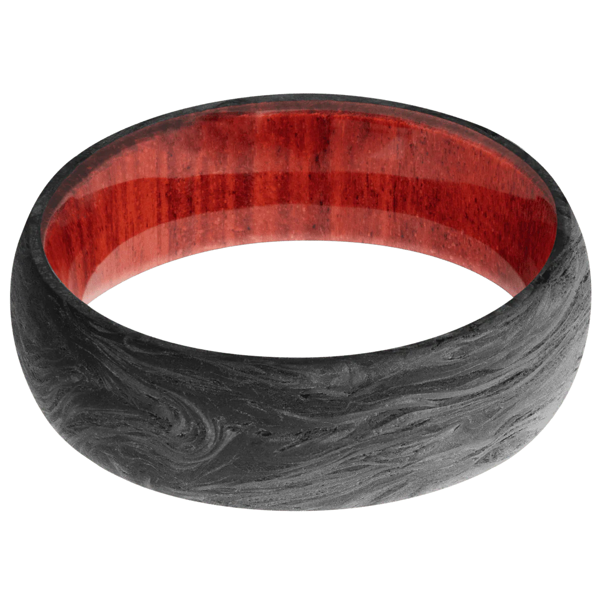 Forged Carbon Fiber + None Finish + Red Heart - Image 3