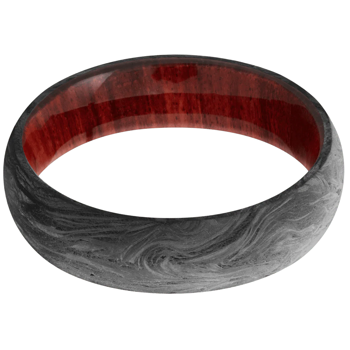 Forged Carbon Fiber + None Finish + Red Heart - Image 3