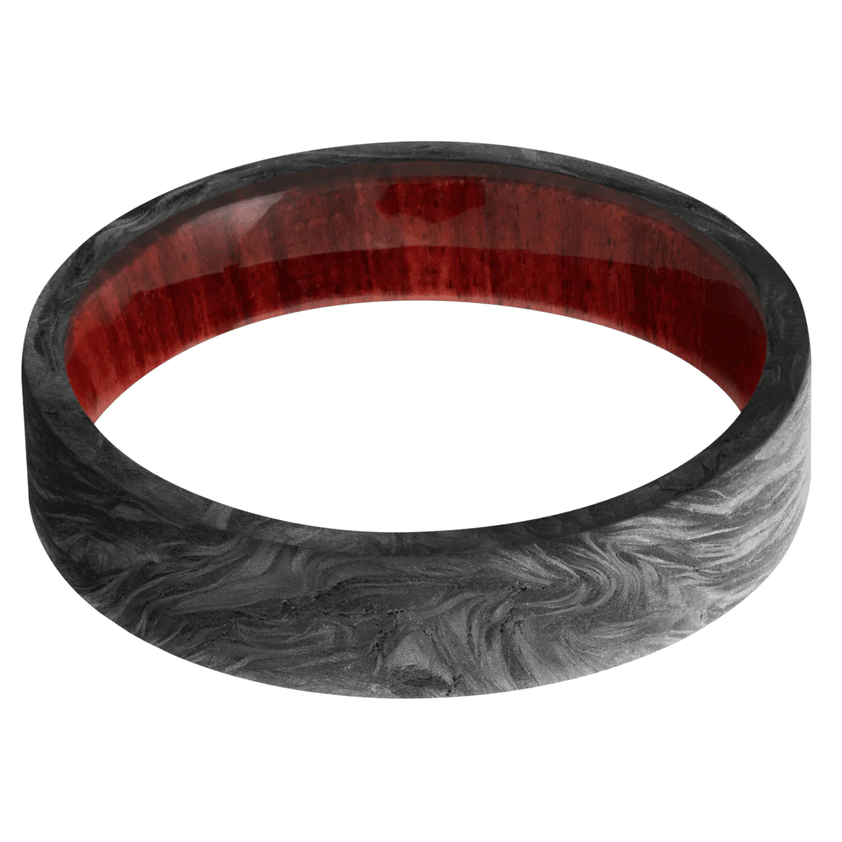 Forged Carbon Fiber + None Finish + Red Heart - Image 3