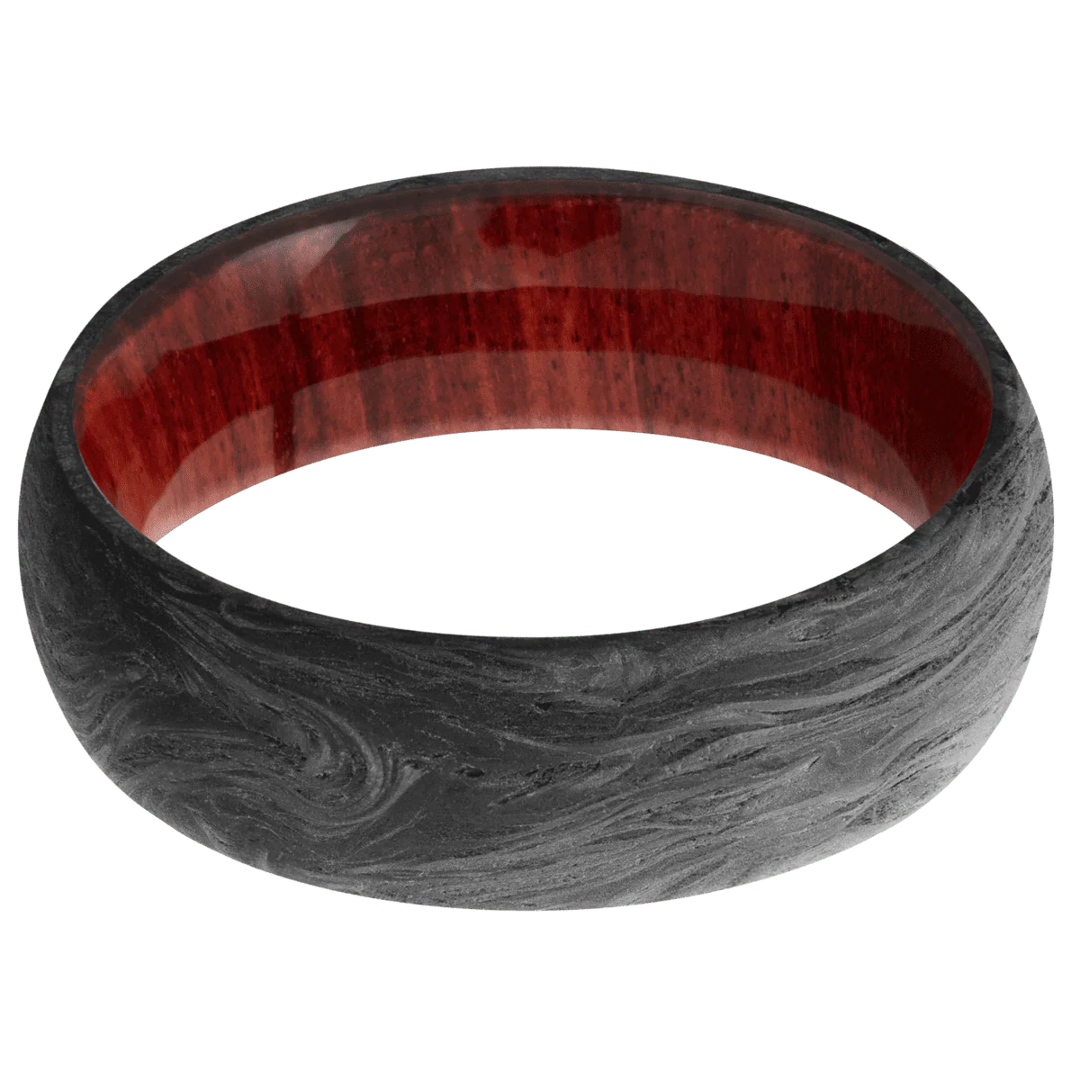Forged Carbon Fiber + None Finish + Red Heart - Image 3