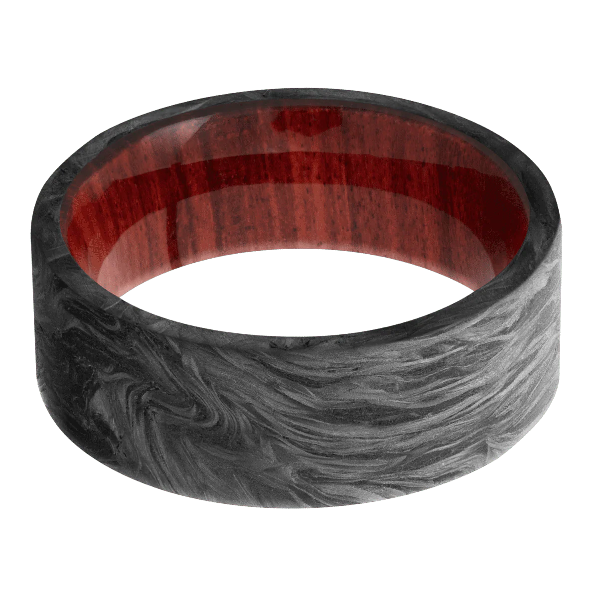 Forged Carbon Fiber + None Finish + Red Heart - Image 3