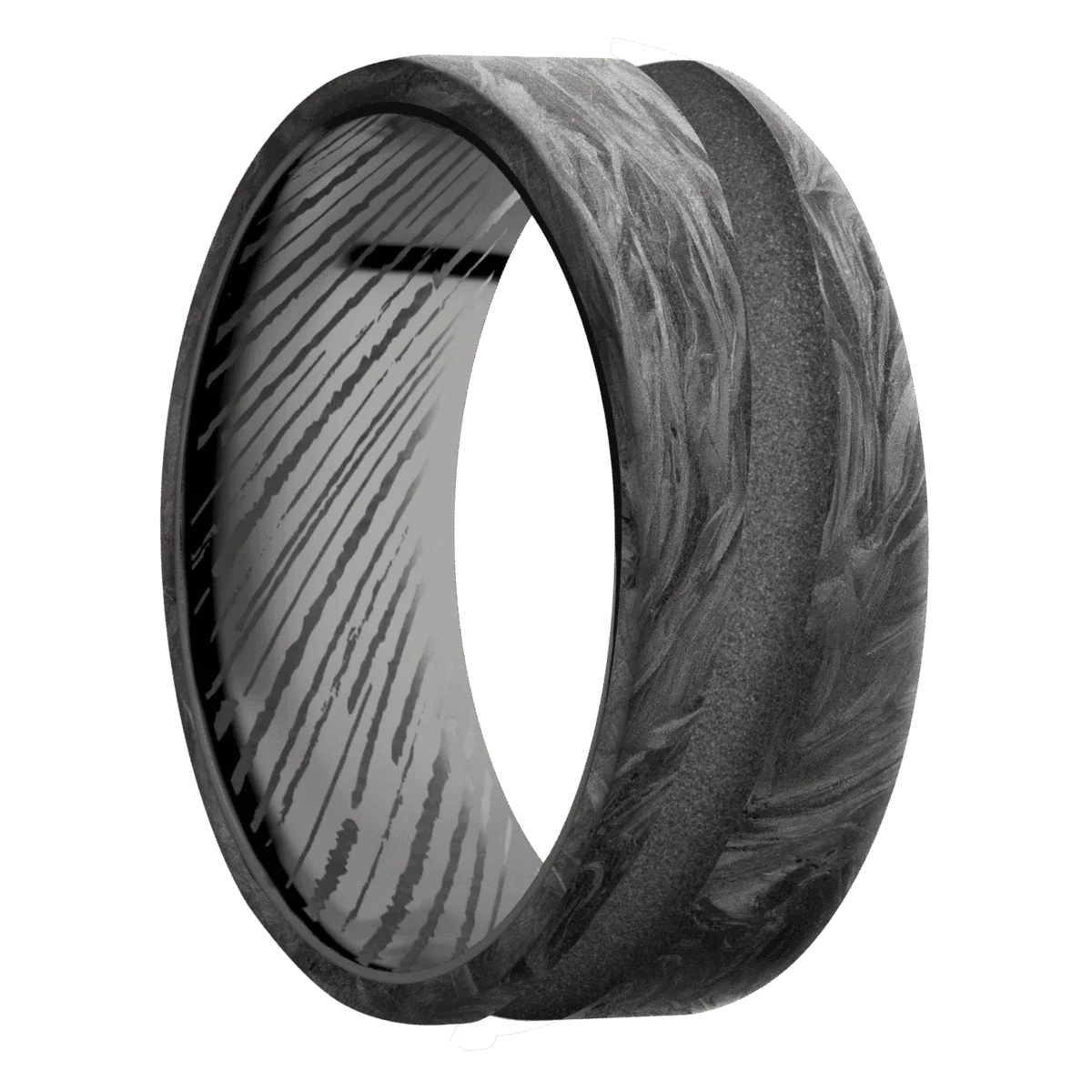 Forged Carbon Fiber + None Finish + Tantalum Noir