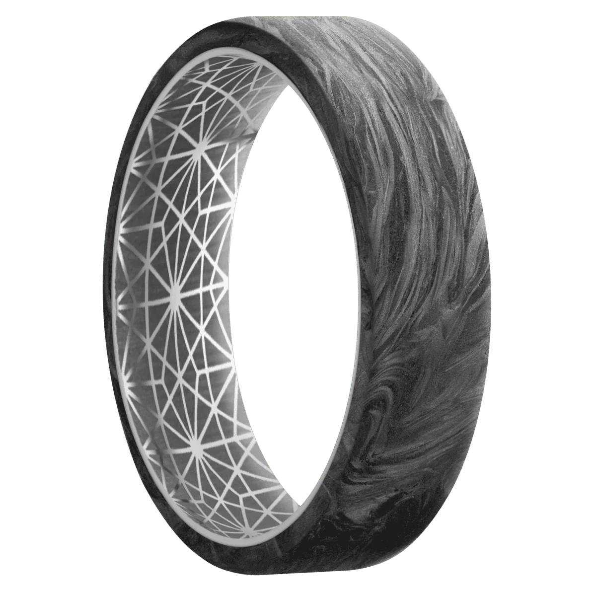 Forged Carbon Fiber + None Finish + Titanium