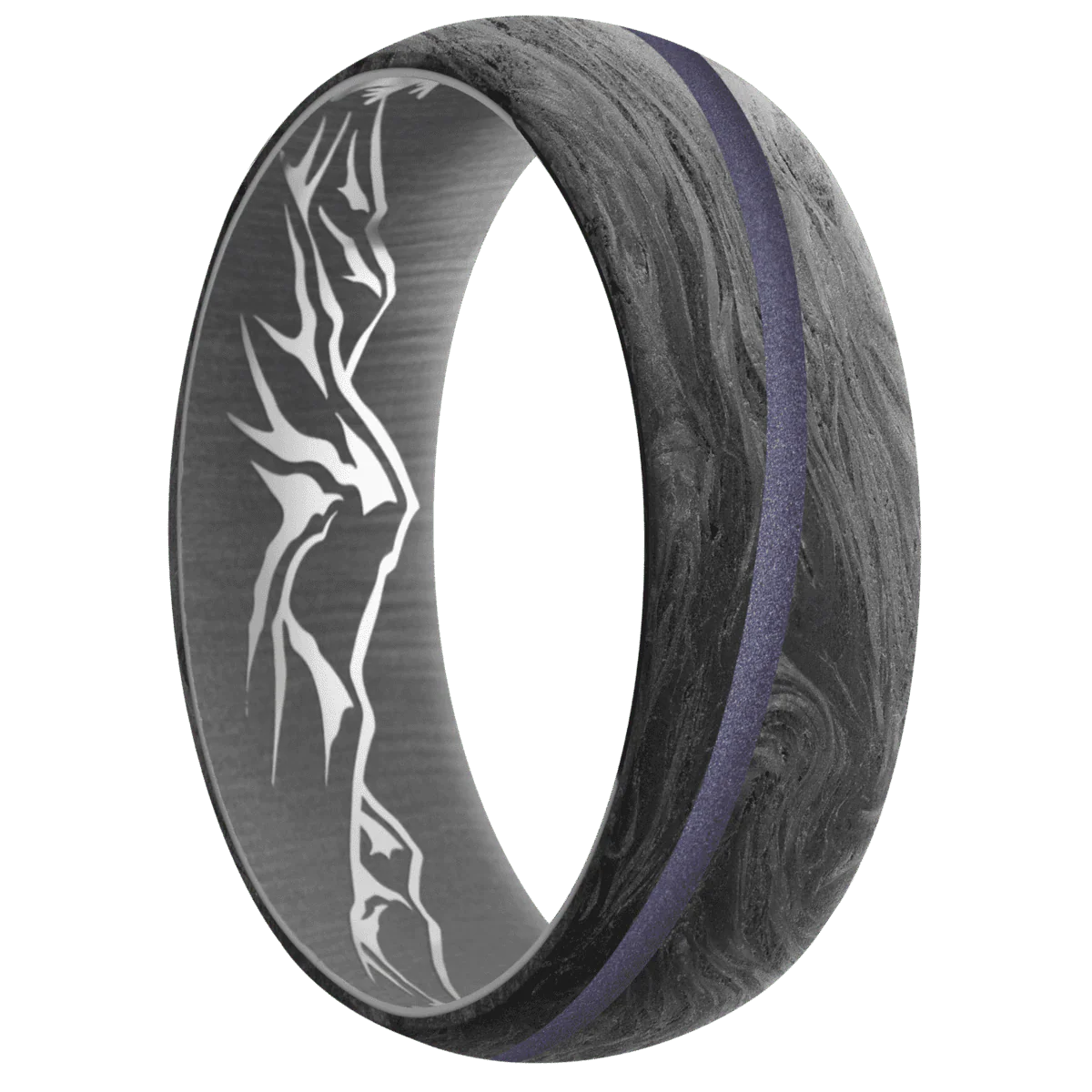 Forged Carbon Fiber + None Finish + Titanium