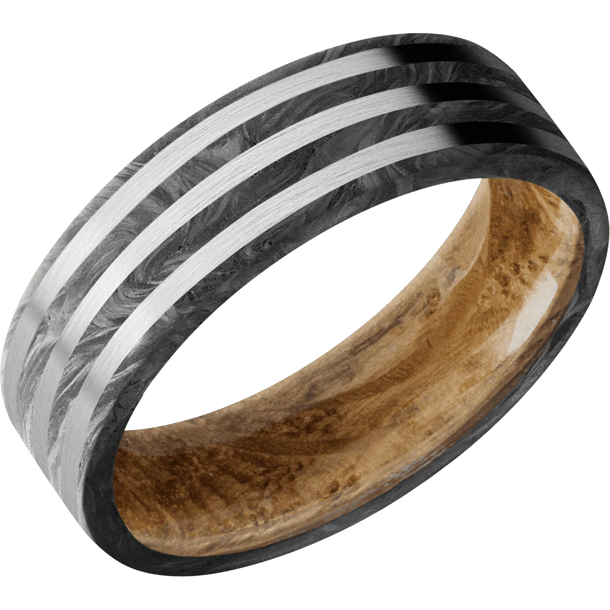 Forged Carbon Fiber + None Finish + Whiskey Barrel - Image 2