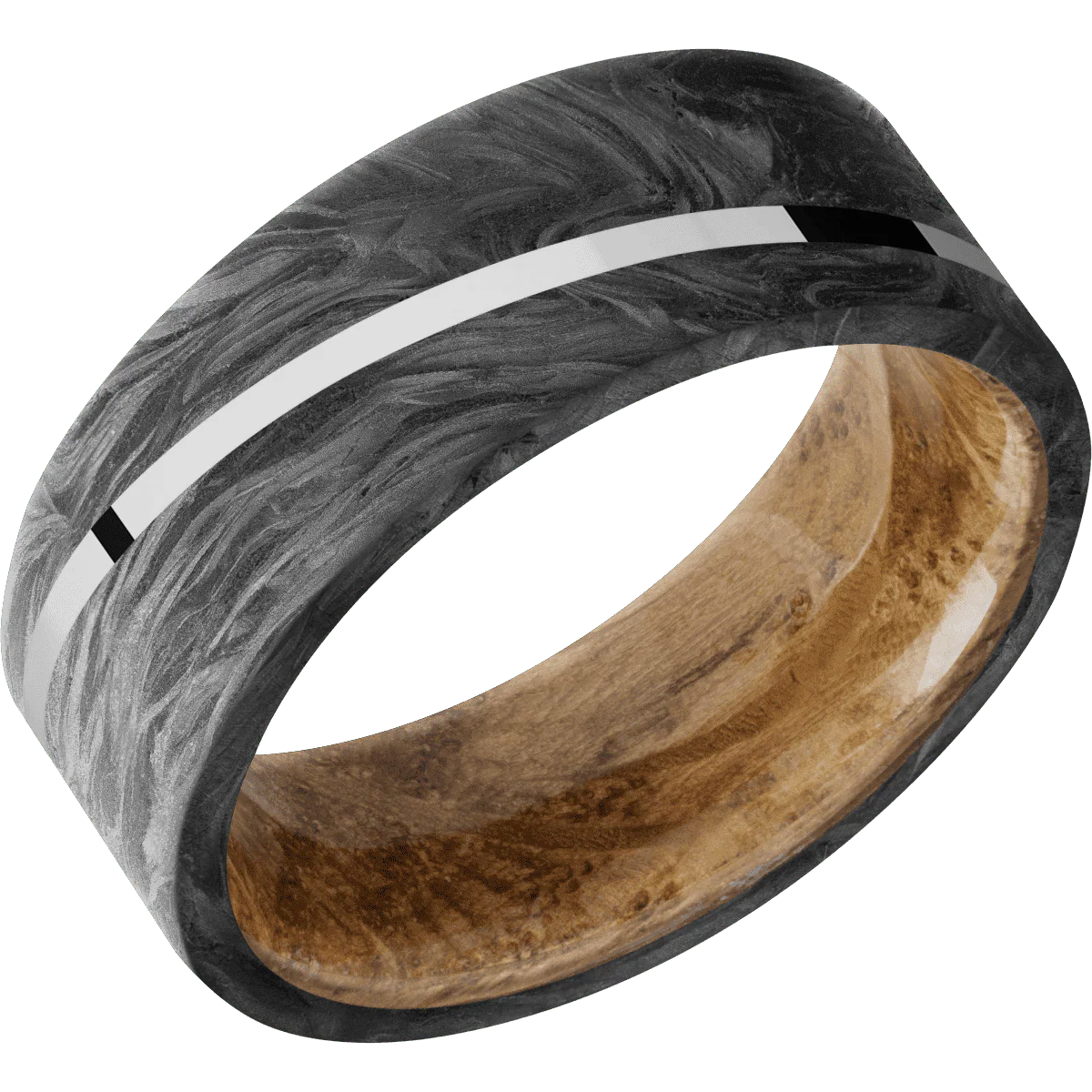 Forged Carbon Fiber + None Finish + Whiskey Barrel - Image 2