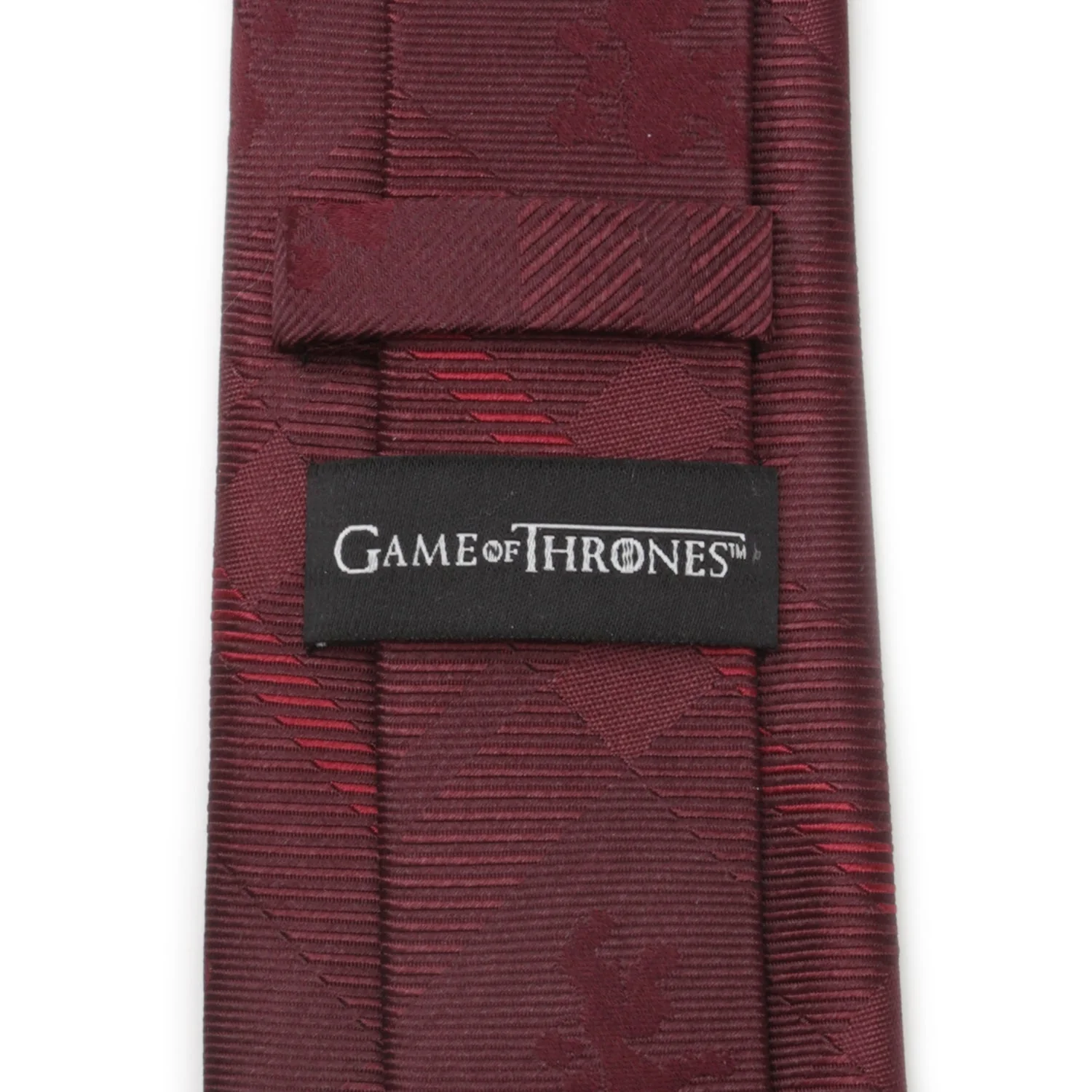 Game of Thrones Lannister Lion Red Plaid Silk Men's Tie - Image 4