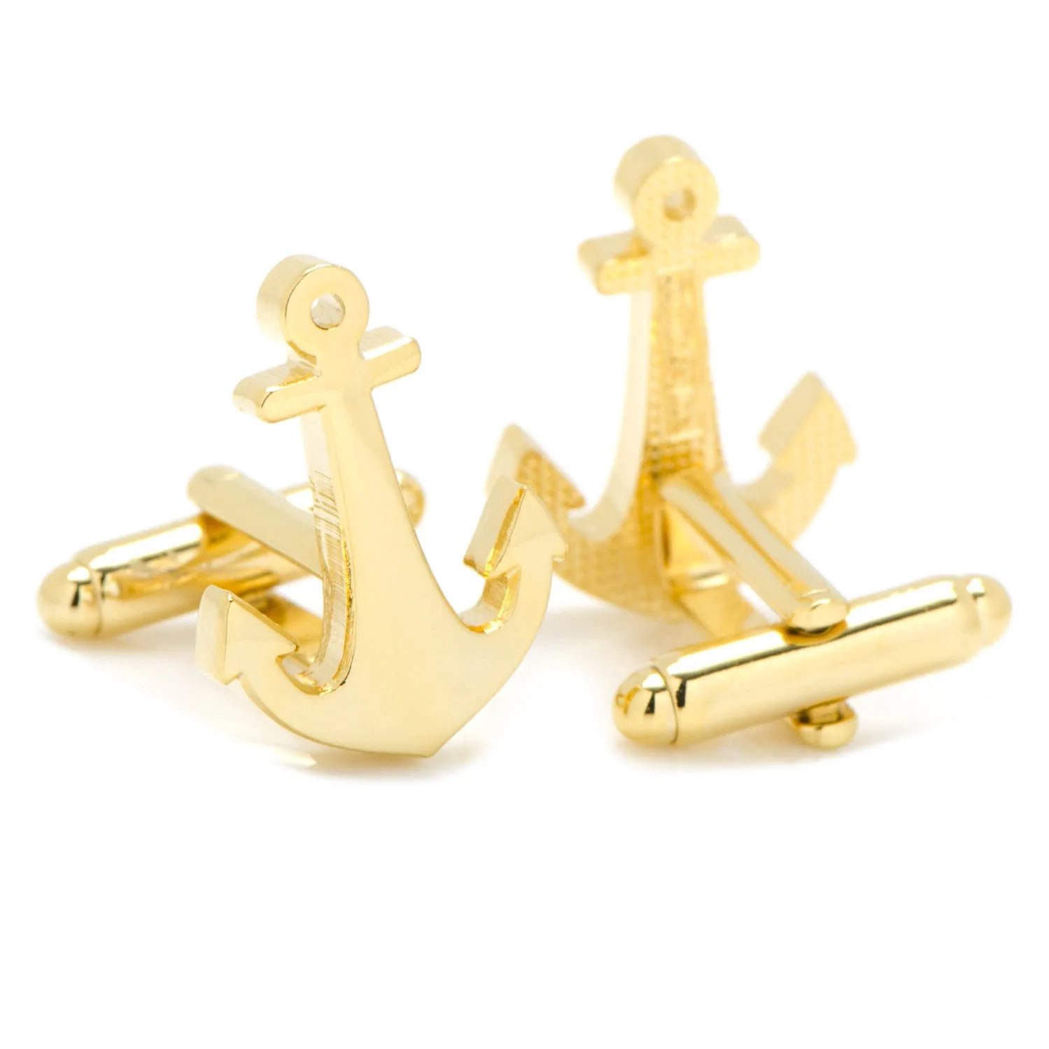 Gold Plated Anchor Cufflinks - Image 2