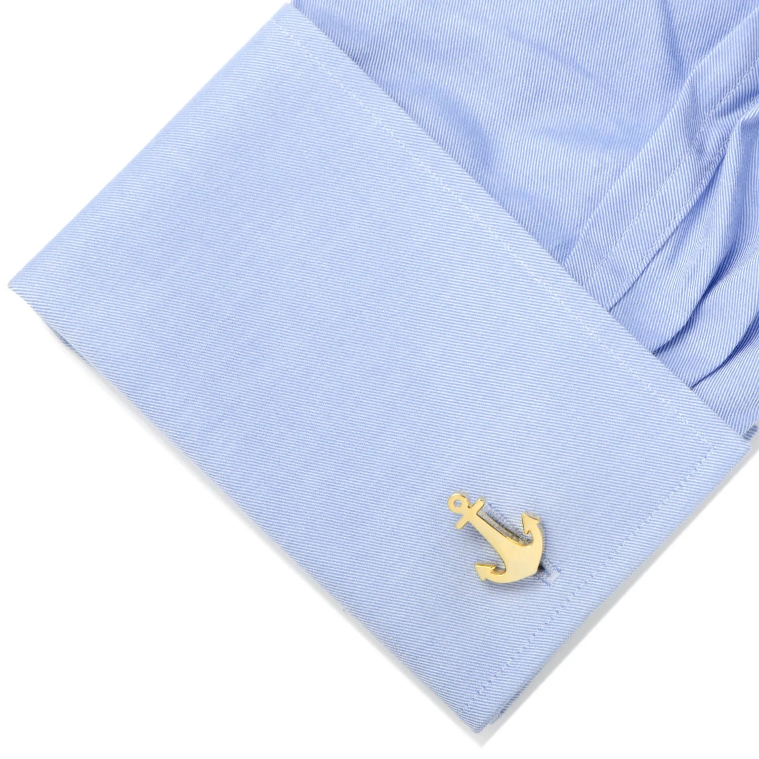 Gold Plated Anchor Cufflinks - Image 3