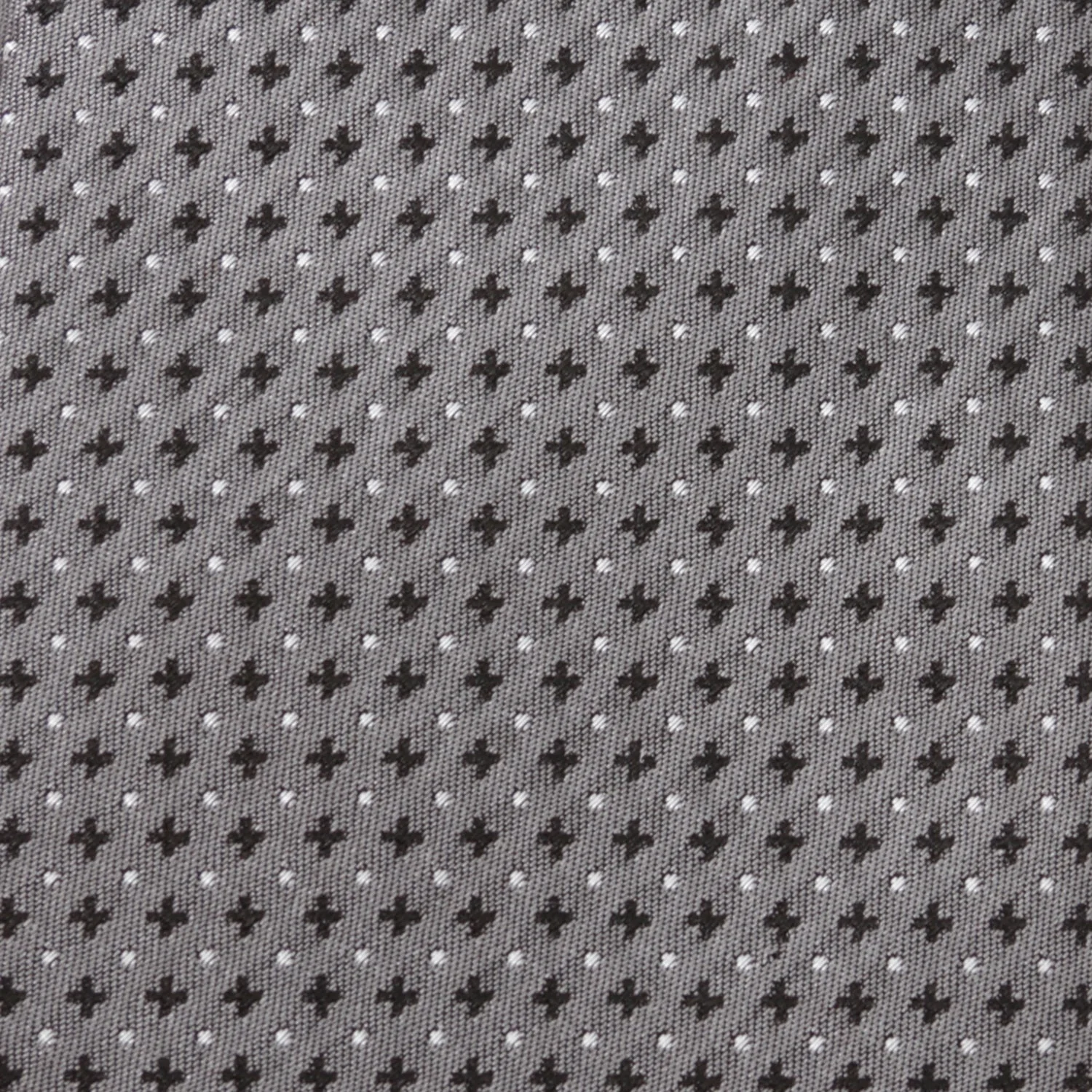 Gray Cross Dot-Men's Tie - Image 4