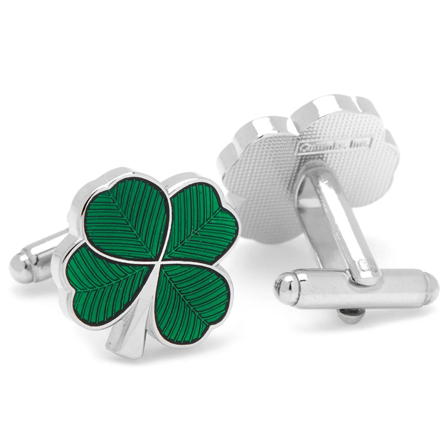 Green Clover Cufflinks - Image 2