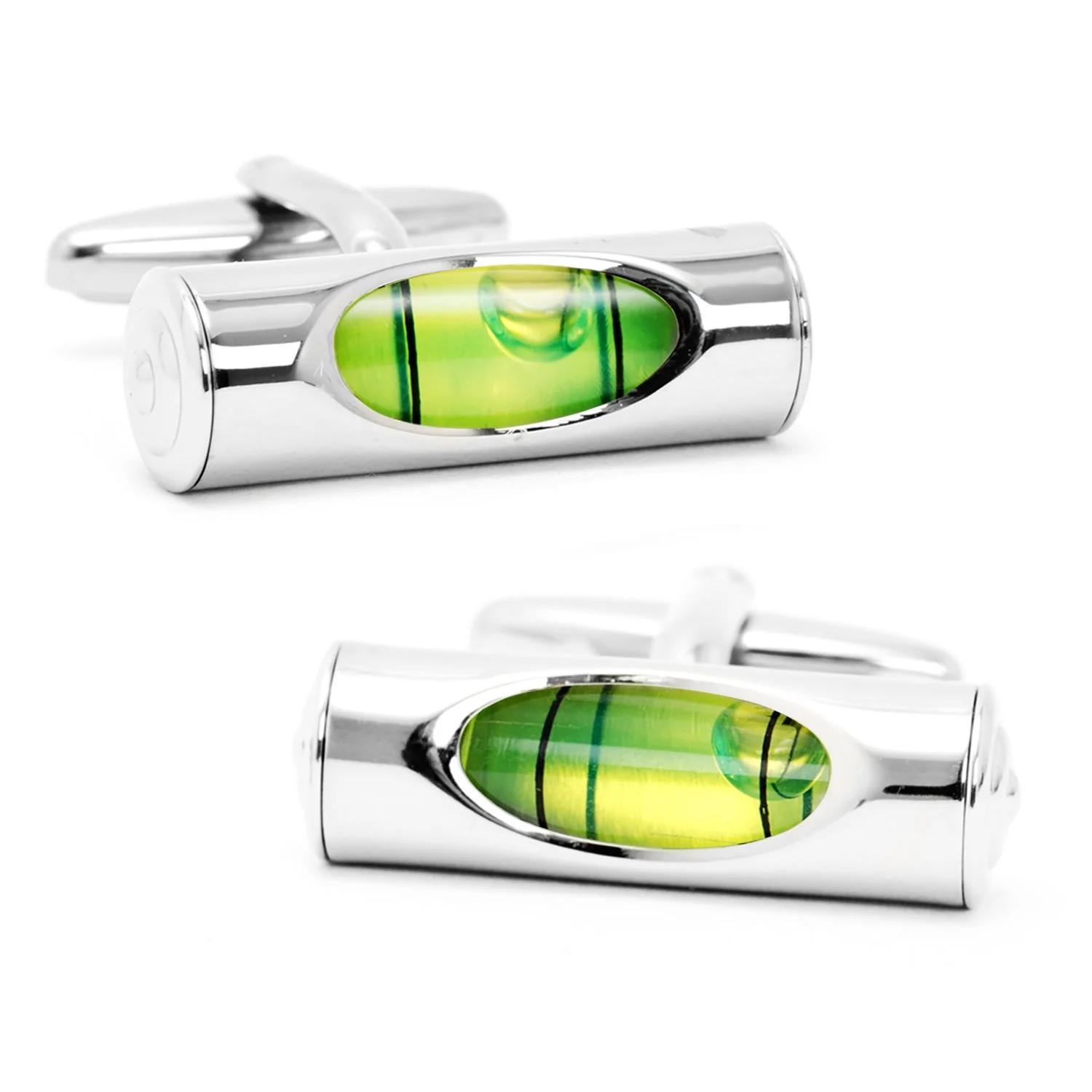 Green Level Cufflinks - Image 2