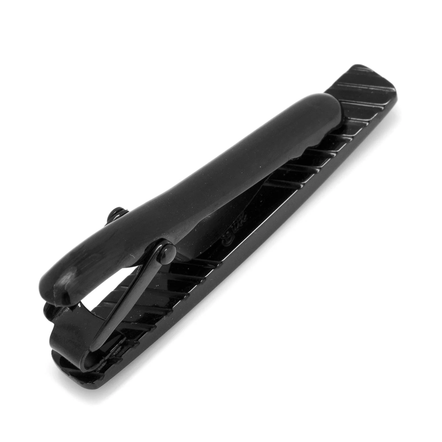 Gunmetal and Mother of Pearl Inlaid Tie Clip - Image 3
