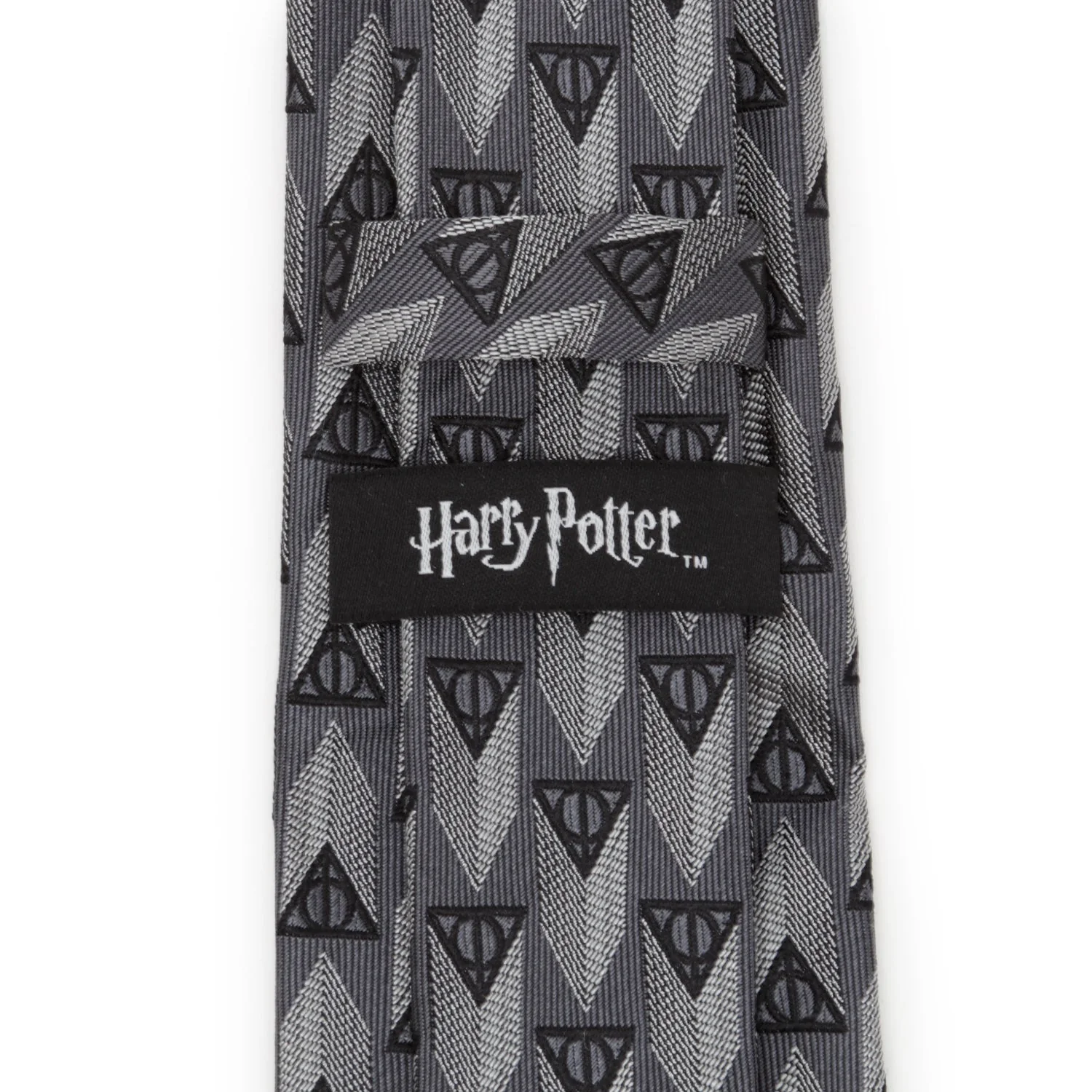 Harry Potter Deathly Hallows Gray Silk Men's Tie - Image 5