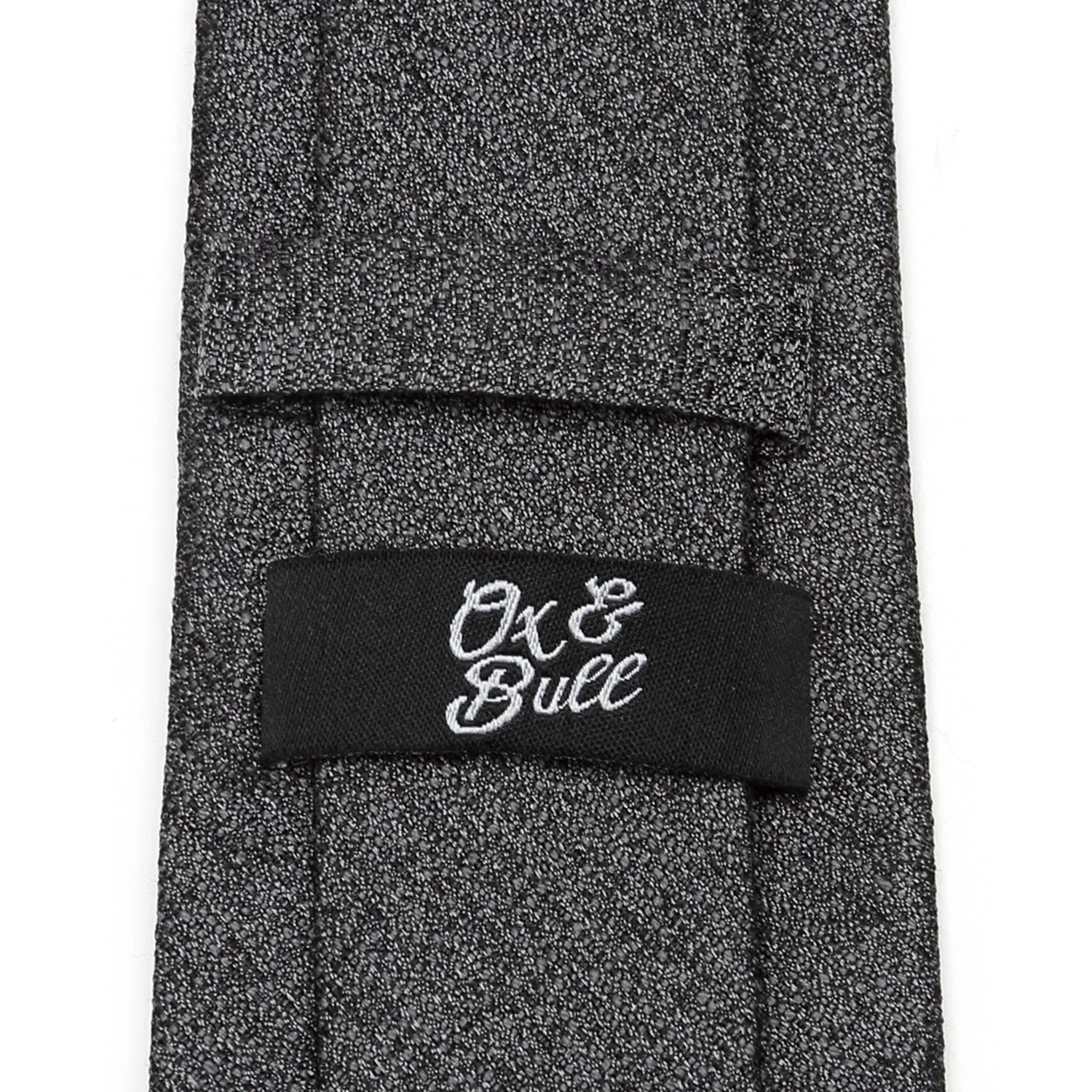 Heathered Gray Wool Men's Tie - Image 4