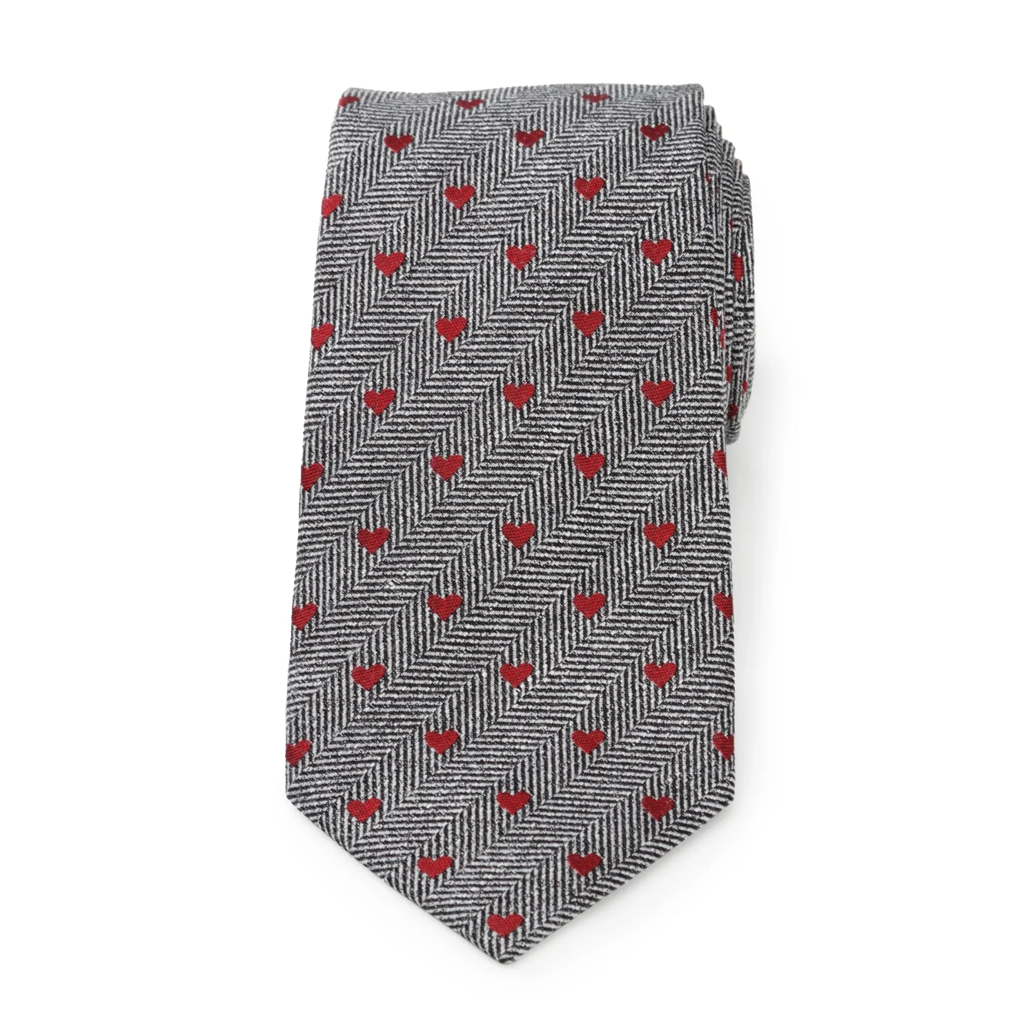 Herringbone Heart Men's Tie - Image 3