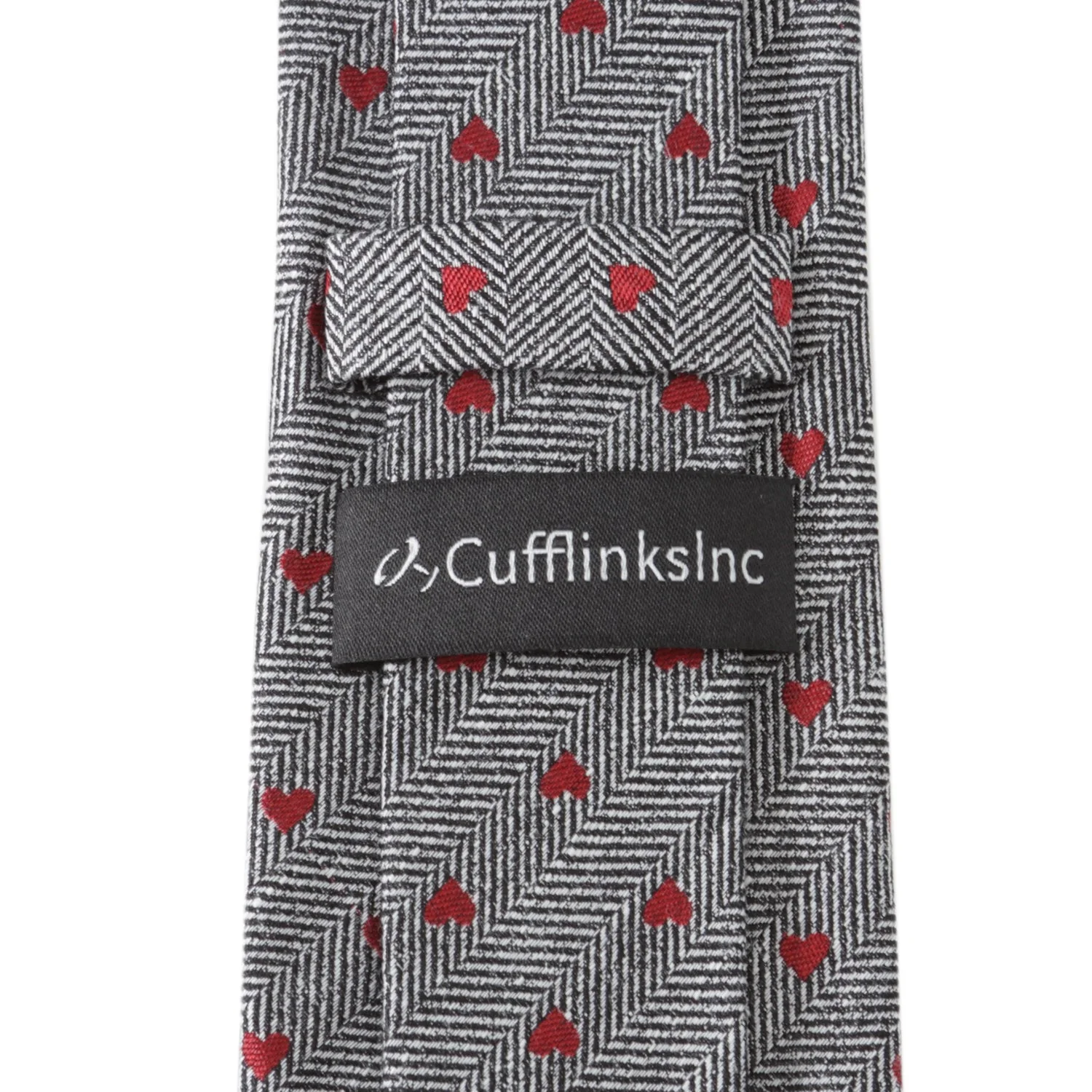Herringbone Heart Men's Tie - Image 4