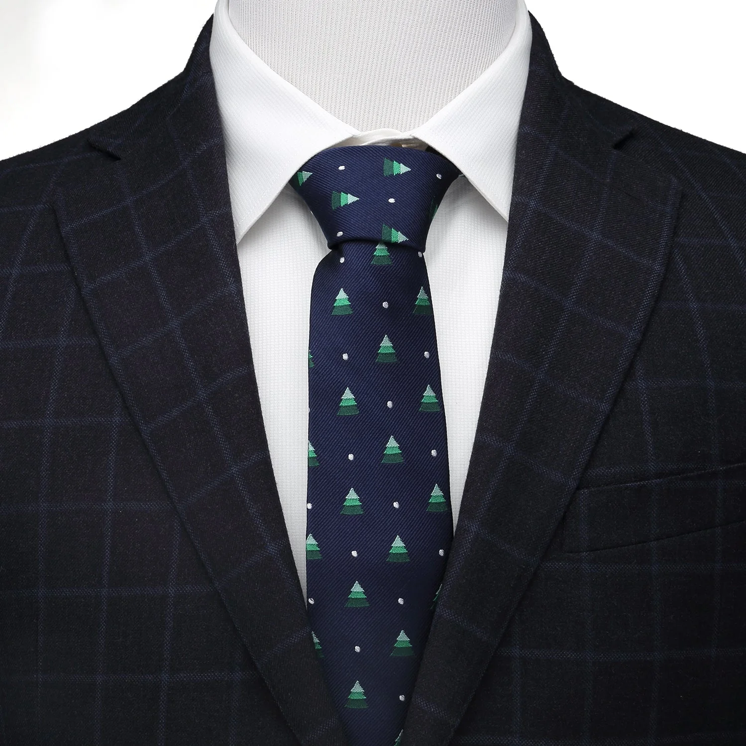 Holiday Tree Men's Tie - Image 2