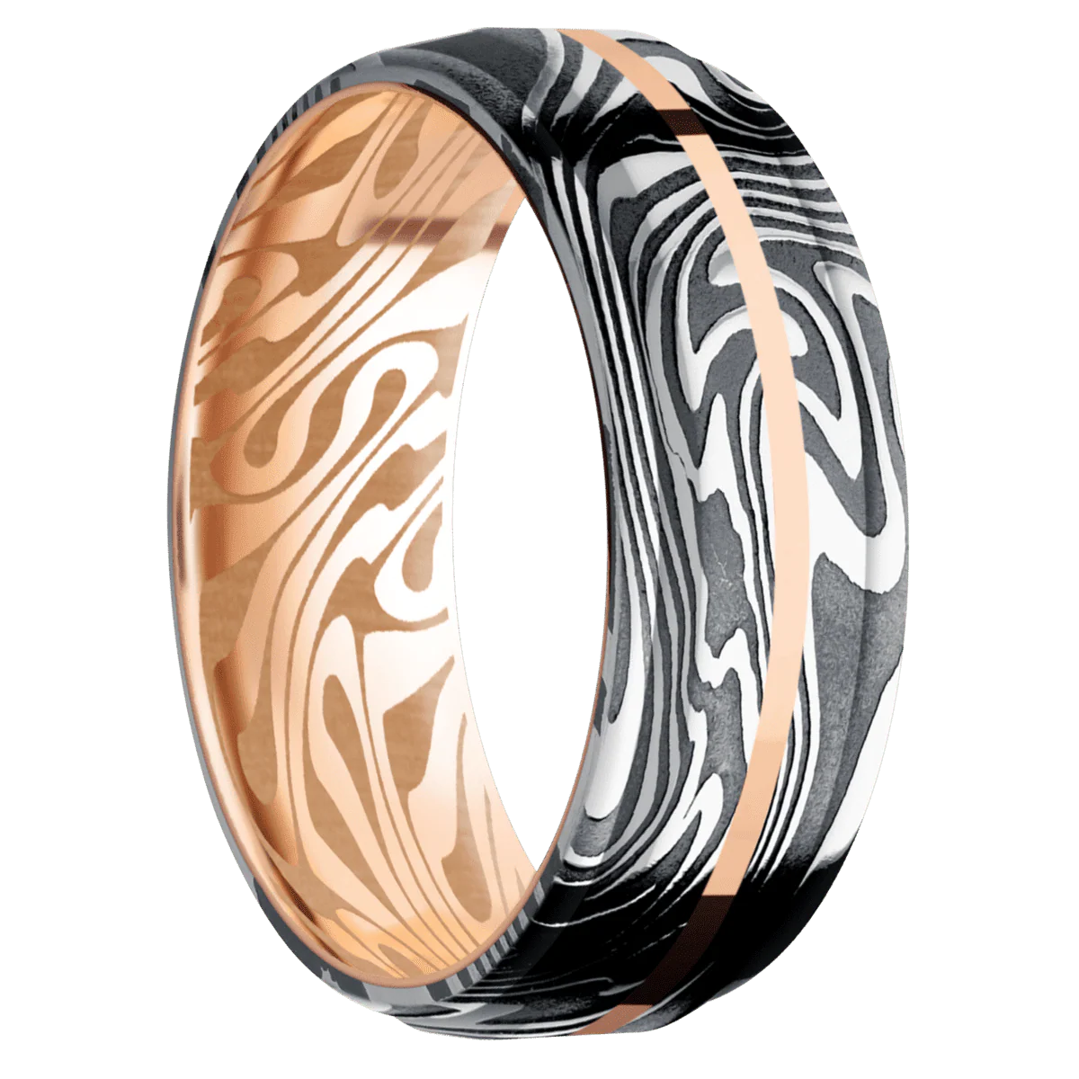 Kinetic + Acid Finish + 14K Rose Gold