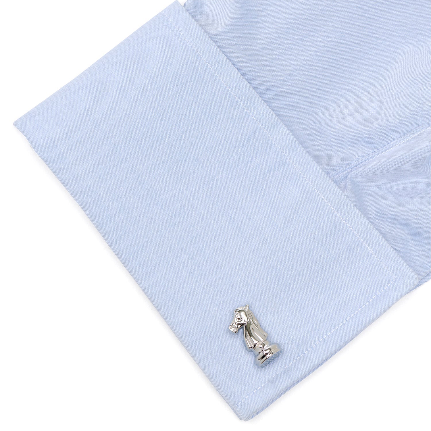 Knight and Rook Chess Piece Cufflinks - Image 3