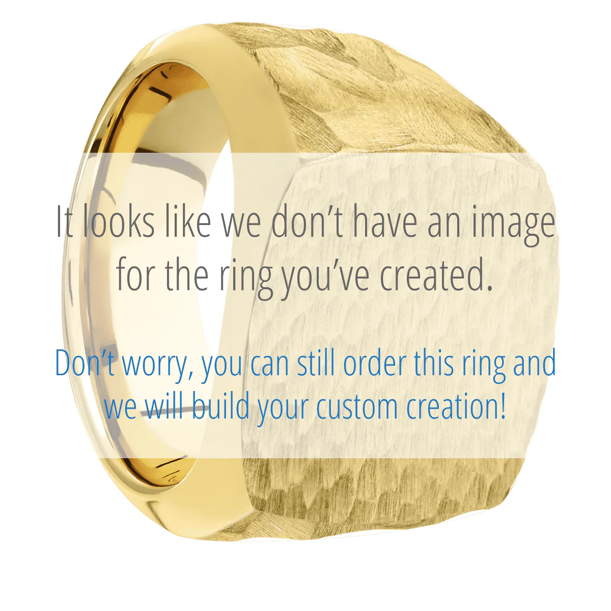 Large Cushion signet ring (18x18mm) in 18K Yellow Gold, with a Wide style band, a Tigers Eye inlay.