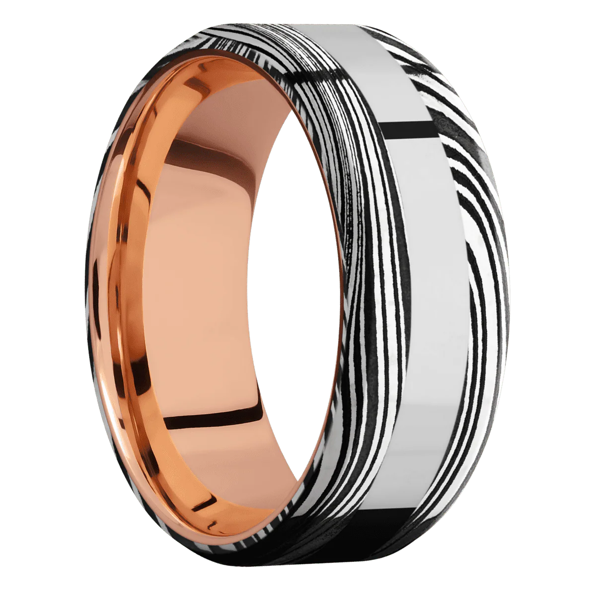 Marble + Acid Finish + 14K Rose Gold