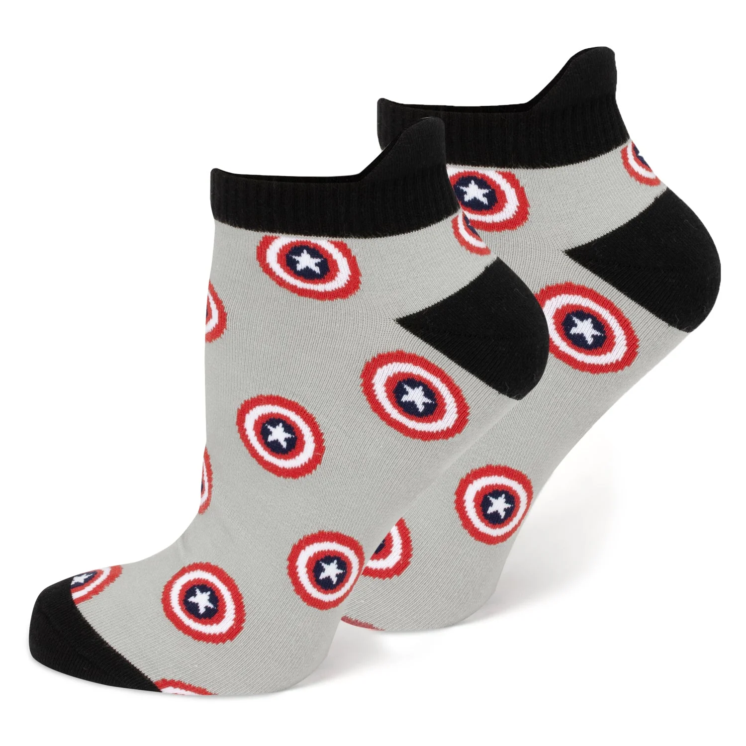 Marvel Captain America Ankle Socks 3-Pack and Lapel Pin Gift Set - Image 3