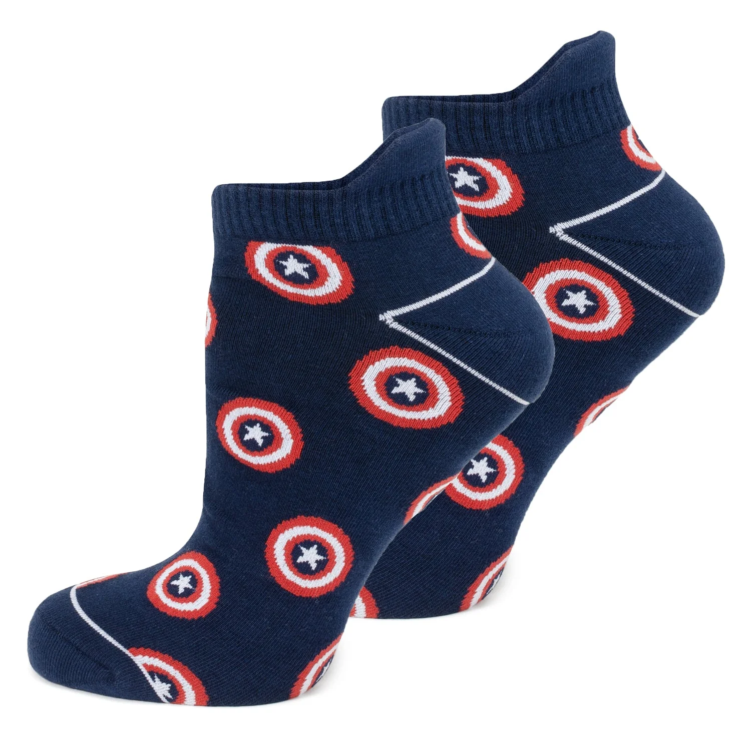 Marvel Captain America Ankle Socks 3-Pack and Lapel Pin Gift Set - Image 5