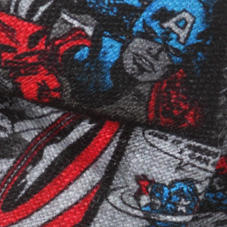Marvel Captain America Comic Gray Men's Bow Tie - Image 6