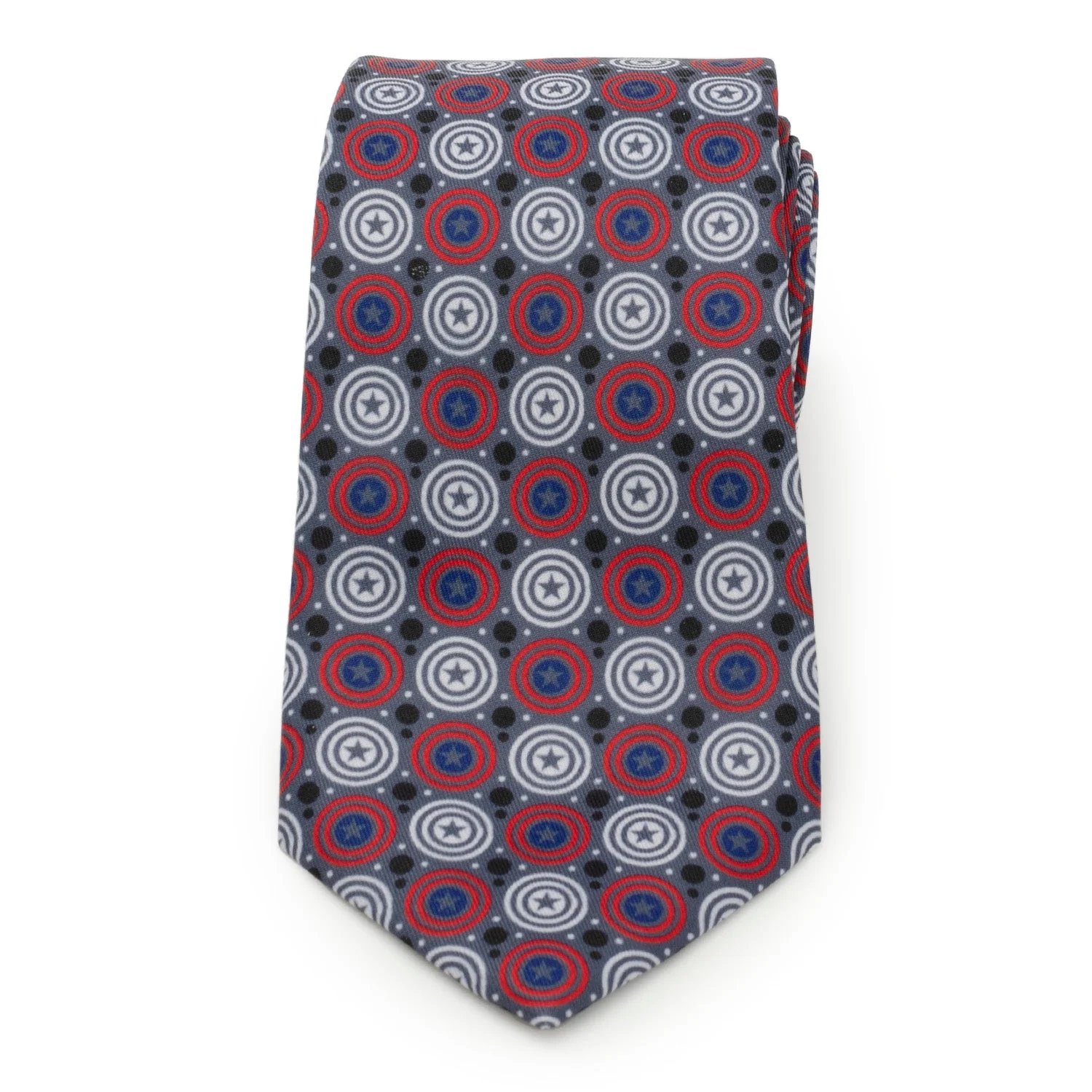 Marvel Captain America Gray Dot Men's Tie - Image 3