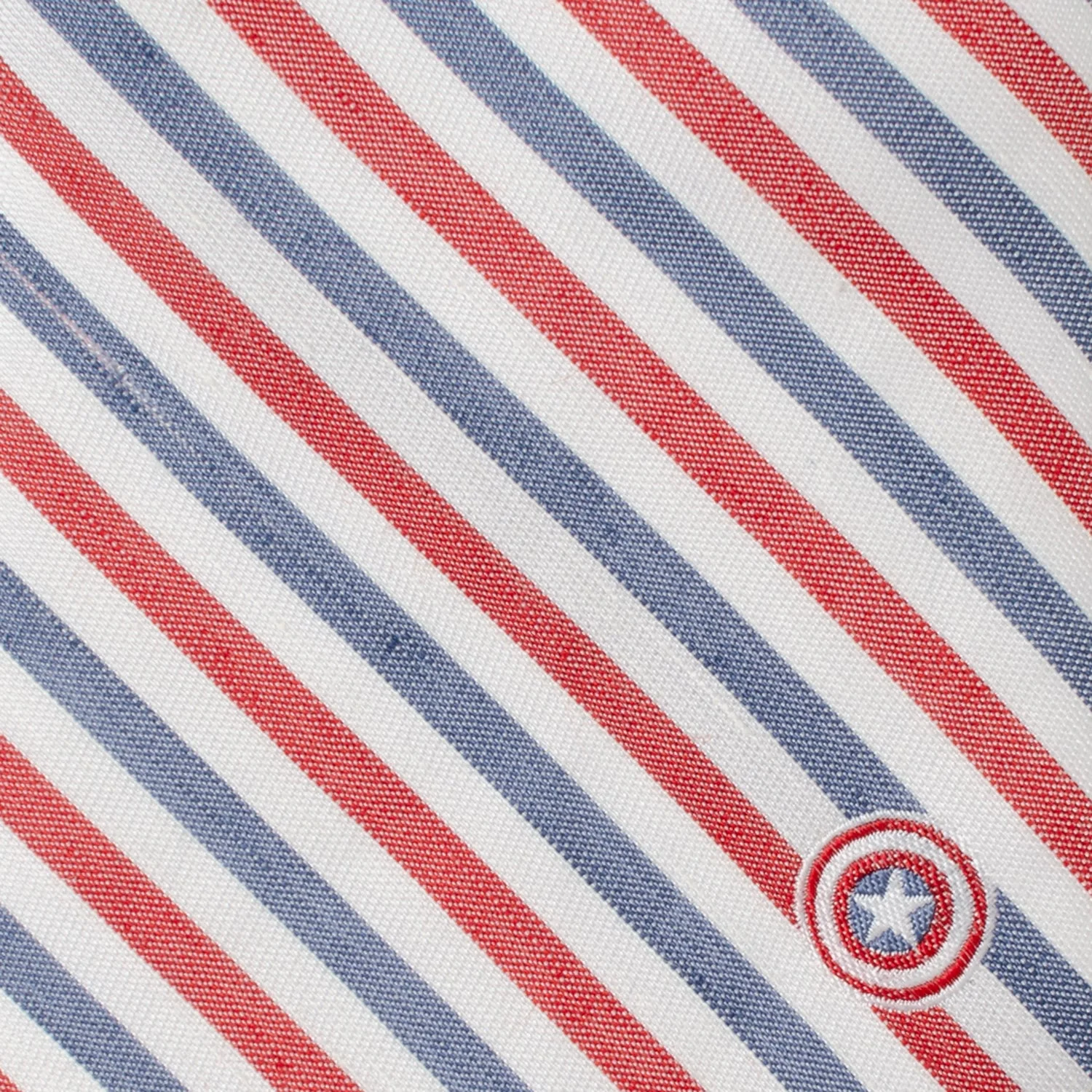 Marvel Captain America Striped White Men's Tie - Image 4