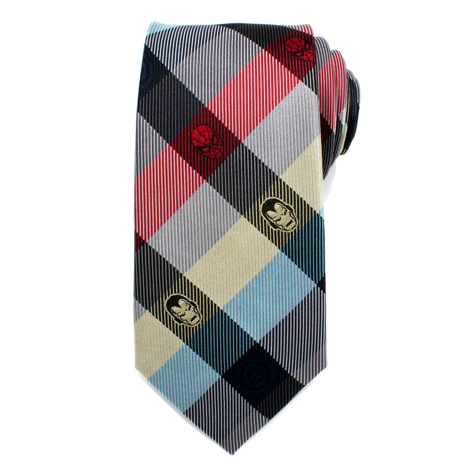 Marvel Comics Plaid Men's Tie - Image 2