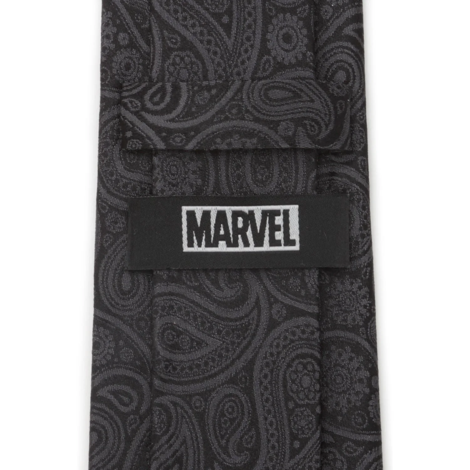 Marvel Deadpool Hidden Paisley Black Silk Men's Tie - Image 5