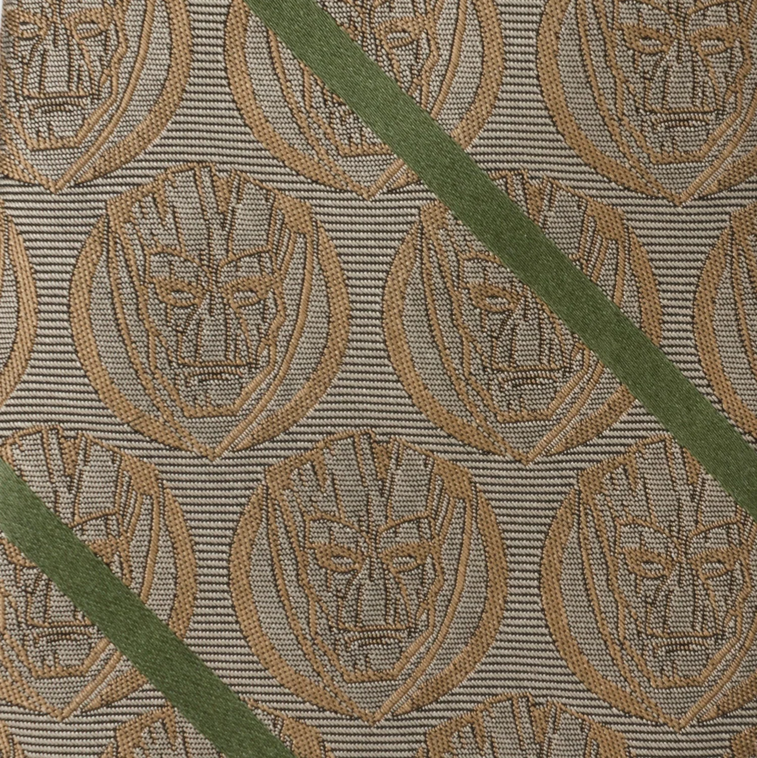 Marvel Guardians of the Galaxy Groot Tan Striped Men's Tie - Image 5