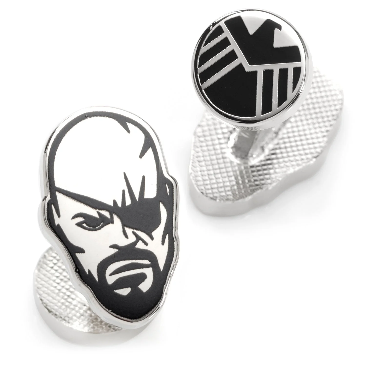 Marvel Nick Fury Silver Cufflinks - Image 2