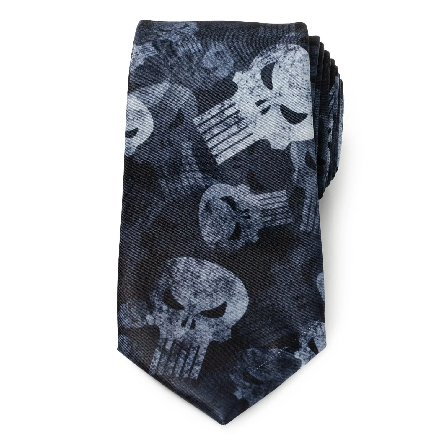 Marvel Punisher Dark Teal Men's Tie - Image 3