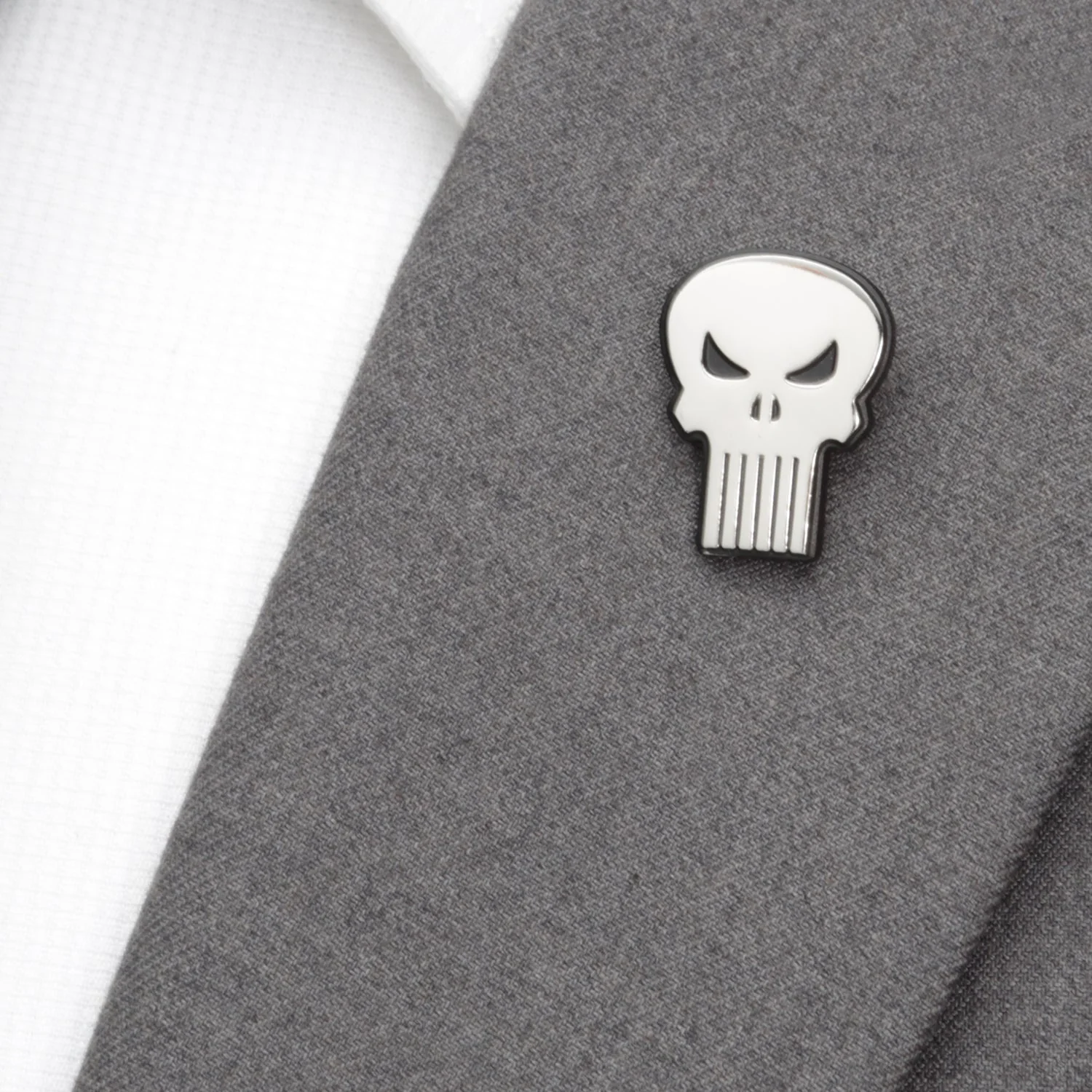 Marvel The Punisher Silver Lapel Pin - Image 4
