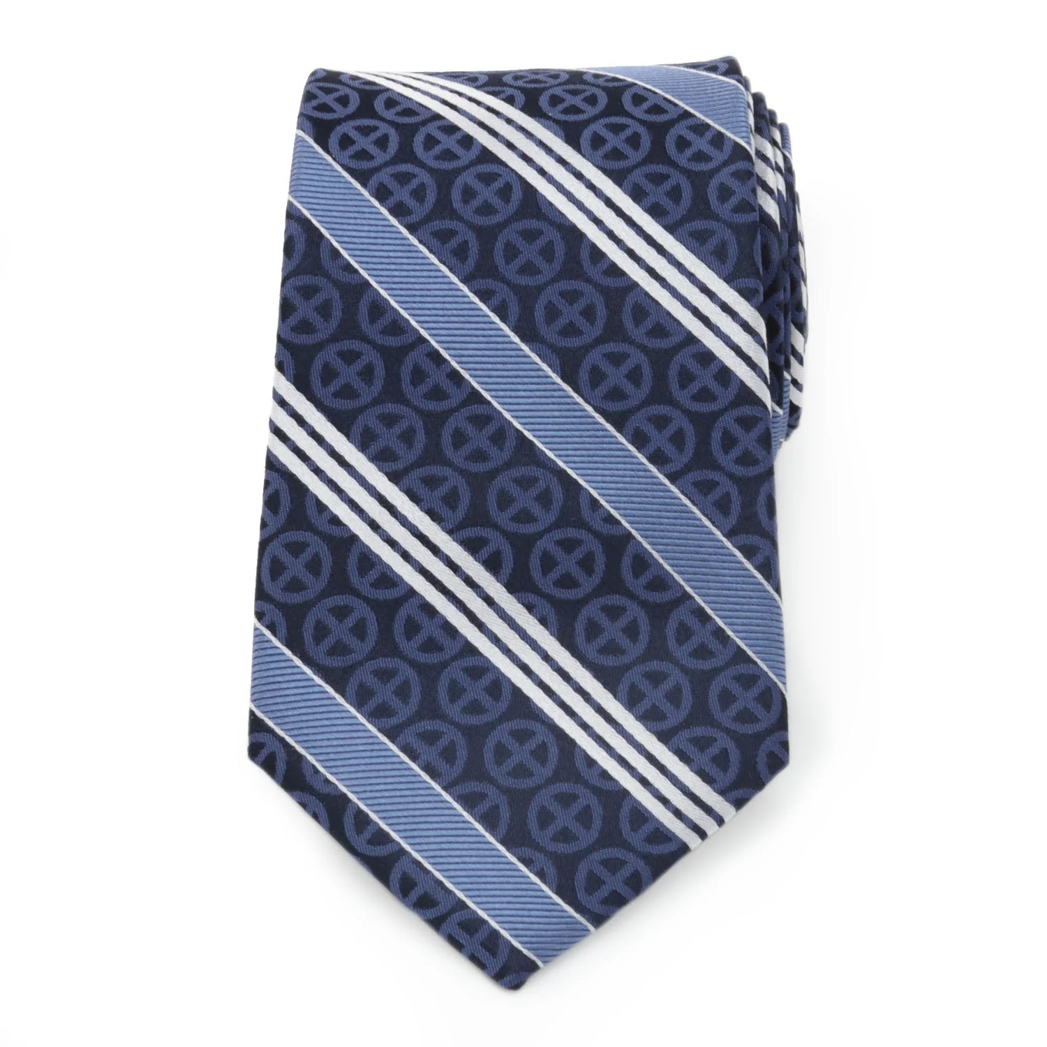 Marvel X-Men Symbol Navy Stripe Men's Tie - Image 3