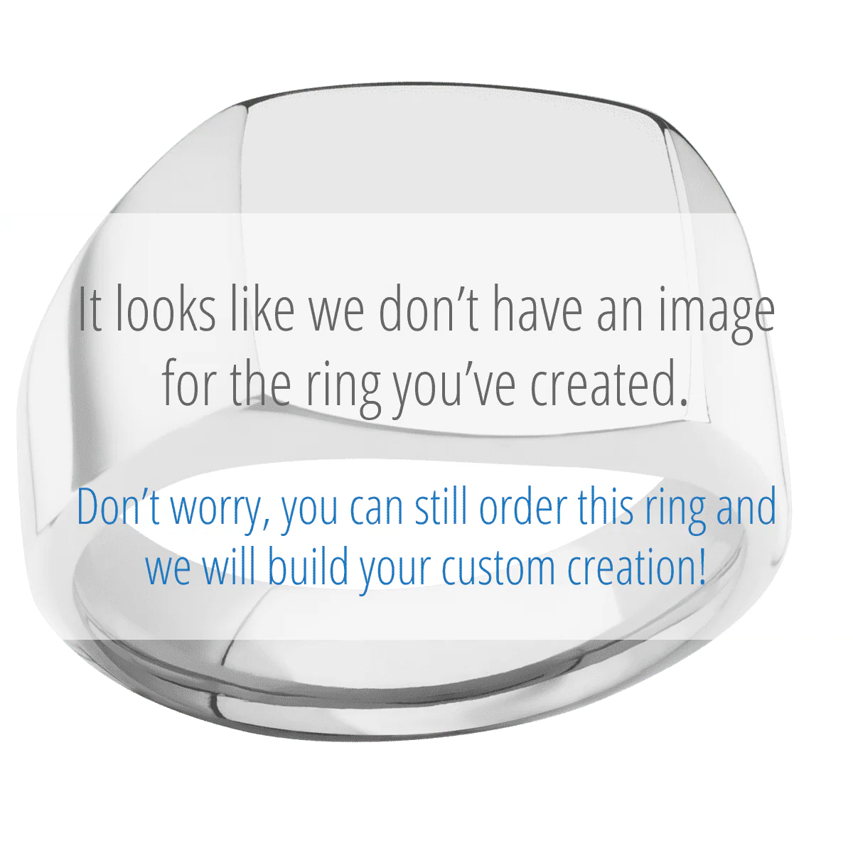 Medium Cushion signet ring (14x14mm) in Titanium, with a Wide style band, a Black Dino Bone inlay. - Image 3