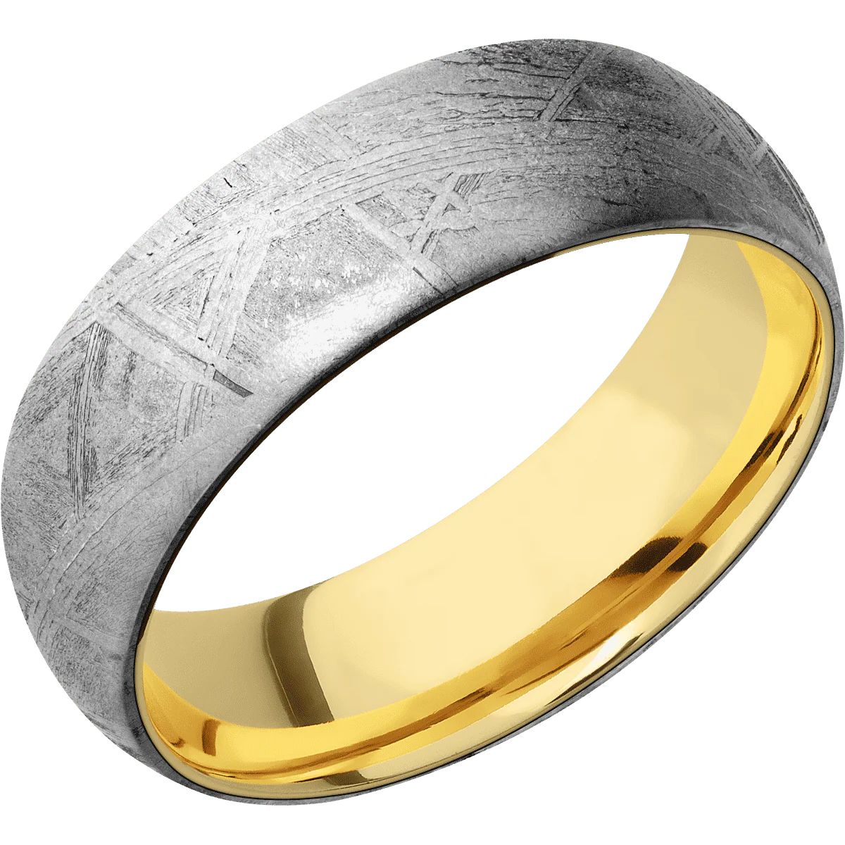 Meteorite + None Finish + 14K Yellow Gold - Image 2