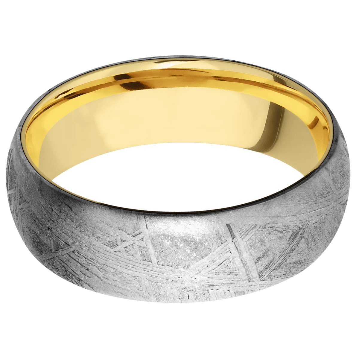 Meteorite + None Finish + 14K Yellow Gold - Image 3