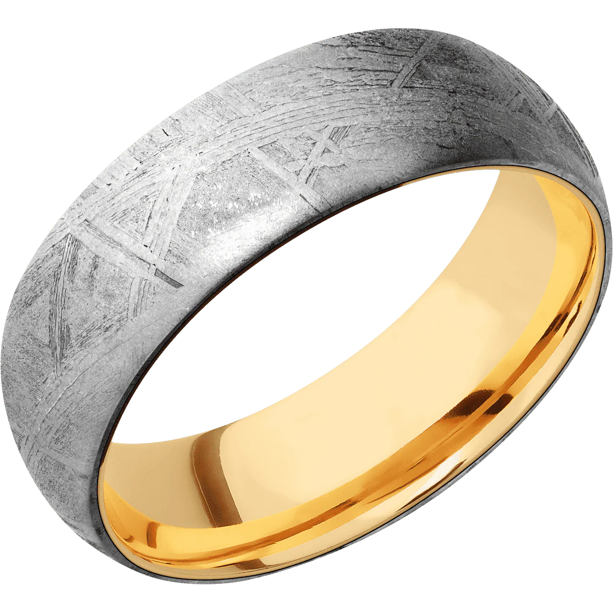 Meteorite + None Finish + 14K Yellow Gold - Image 2