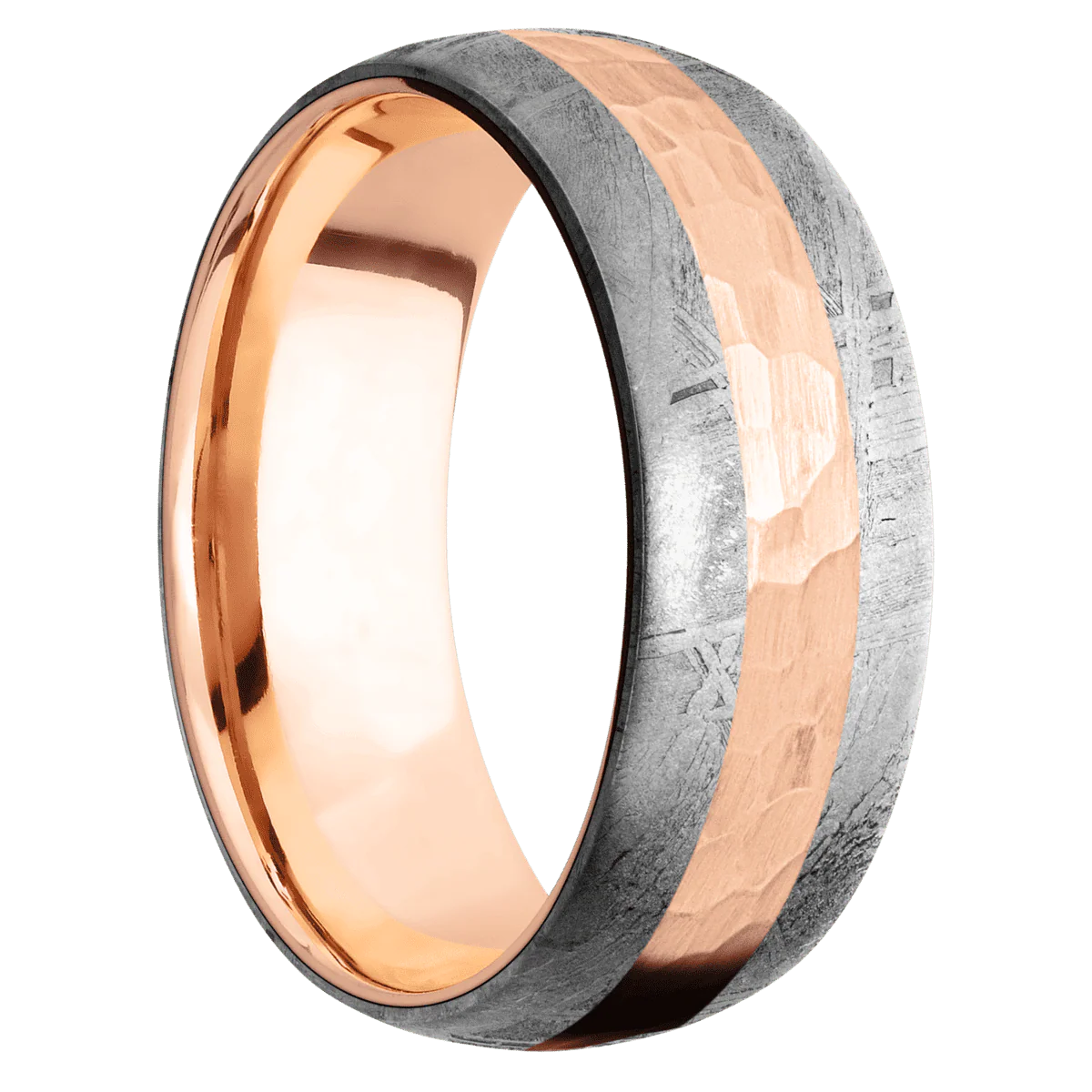 Meteorite + None Finish + 18K Rose Gold