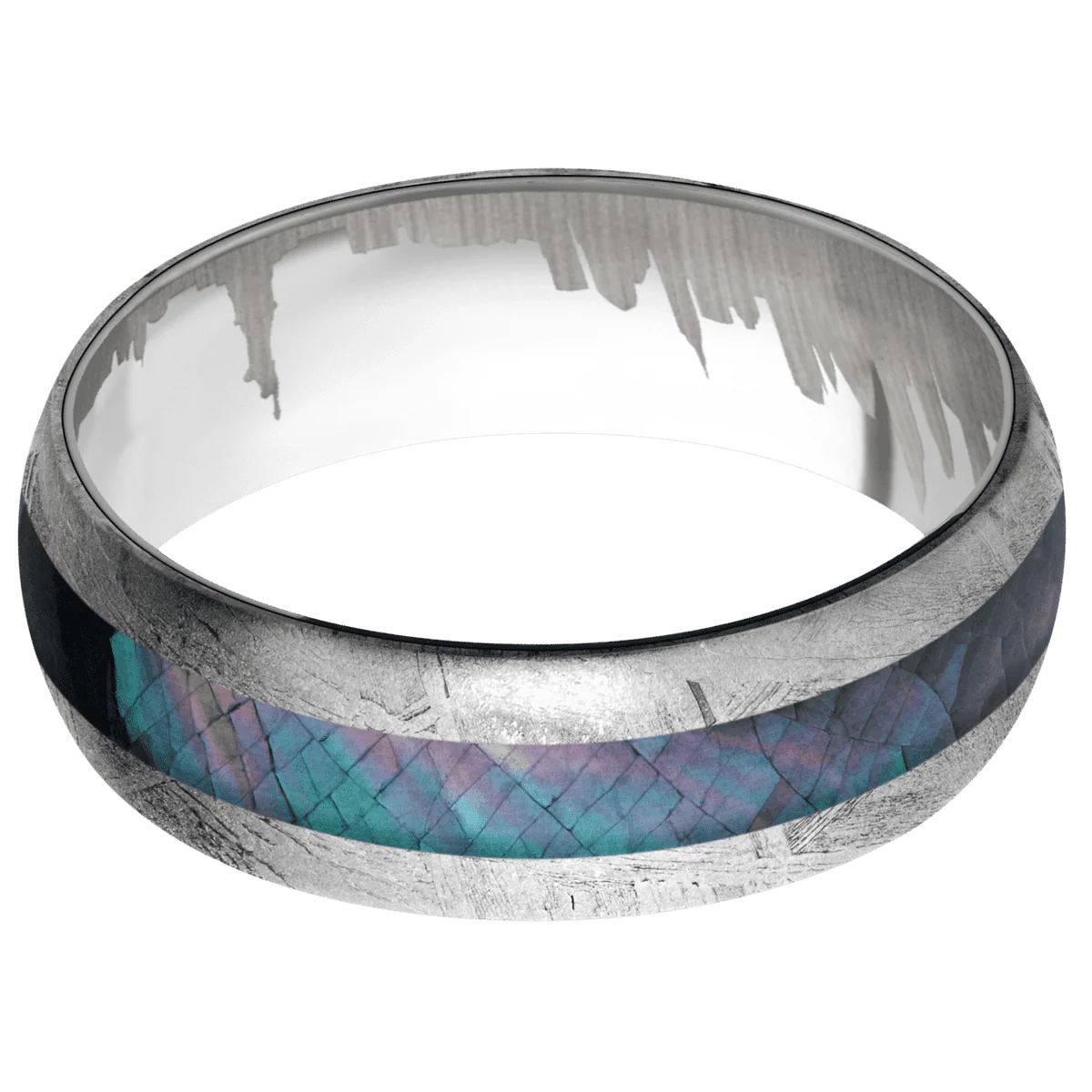 Meteorite + None Finish + 18K White Gold - Image 3