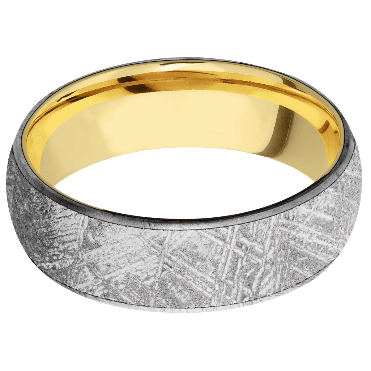 Meteorite + None Finish + 18K Yellow Gold - Image 3