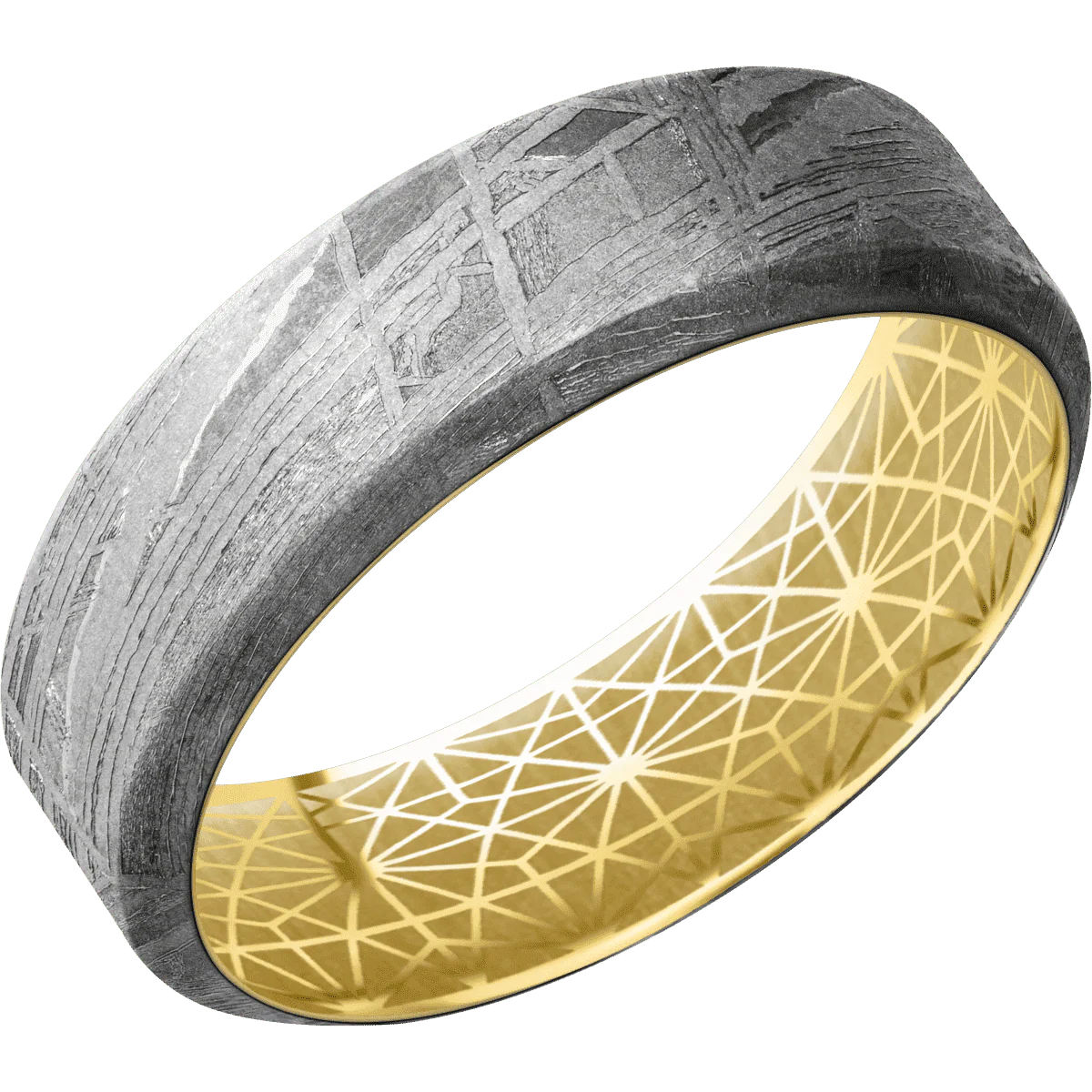 Meteorite + None Finish + 22K Yellow Gold - Image 2