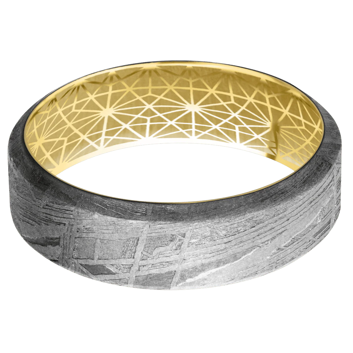 Meteorite + None Finish + 22K Yellow Gold - Image 3