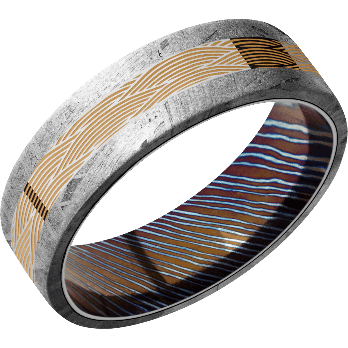 Meteorite + None Finish + Titanium Damascus - Image 2