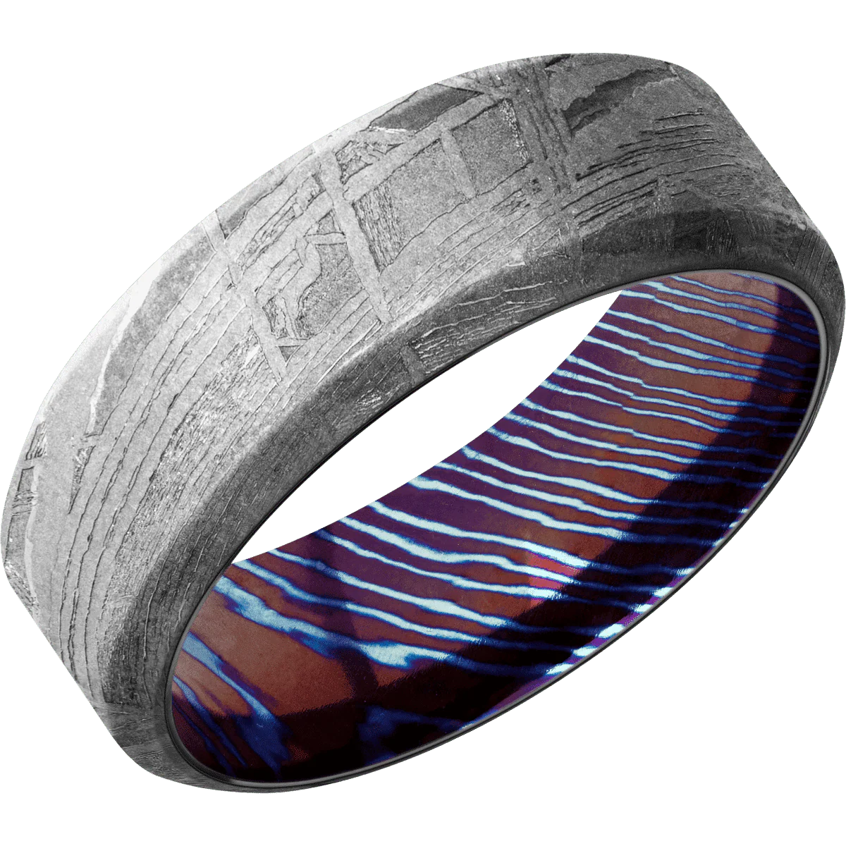 Meteorite + None Finish + Titanium Damascus - Image 2